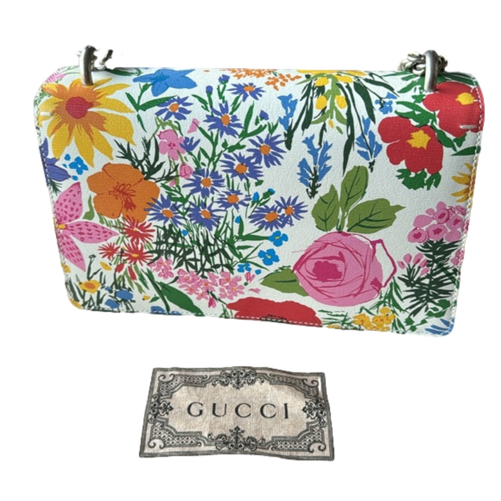 GUCCİ x Kent  Scott Dionysus Medium Floral Leather Shoulder Bag NWOT Full Set - Picture 5 of 9